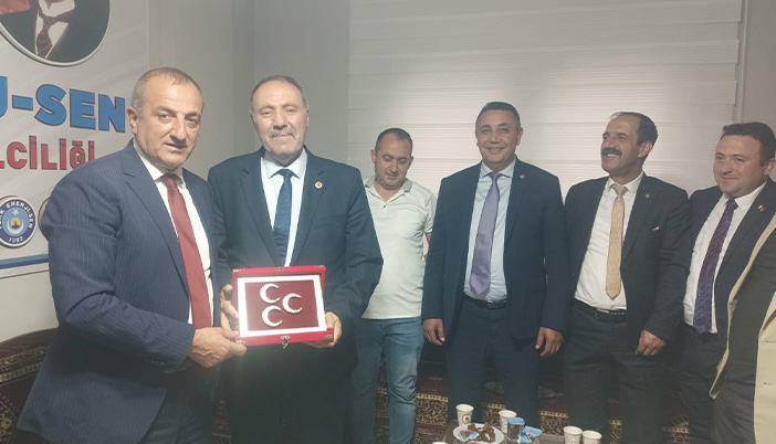MHP’den Türkiye Kamu-Sen İl Temsilciliğine Ziyaret