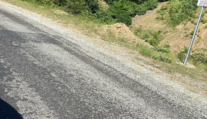 Kazıkbeli - Kürtün Yolunda Onarımlar Sürüyor