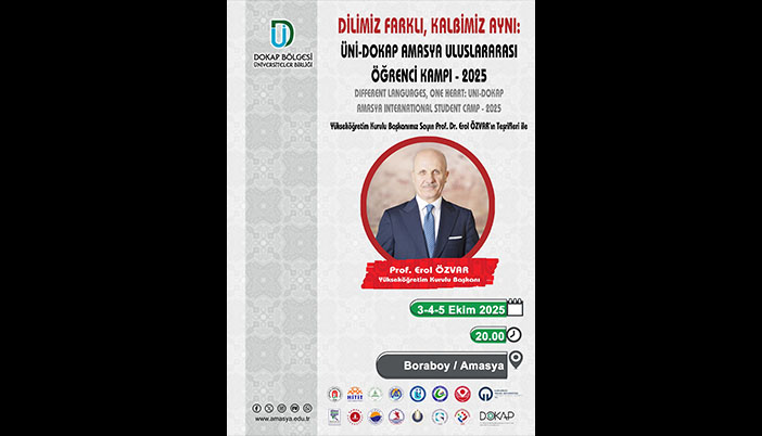 “Dilimiz Farklı, Kalbimiz Aynı” ÜNİ-DOKAP Amasya Kampı Başlıyor