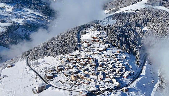 Giresun Yaylaları Beyaza Büründü, Kartpostallık Manzaralar Oluştu