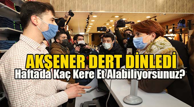 Akşener Elmadağ İlçesinde Esnafla Buluştu
