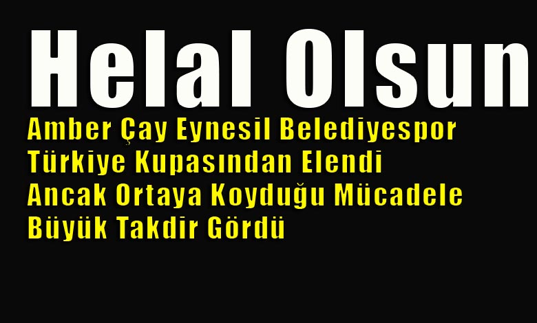 Amber Çay Eynesil Belediyespor Elendi