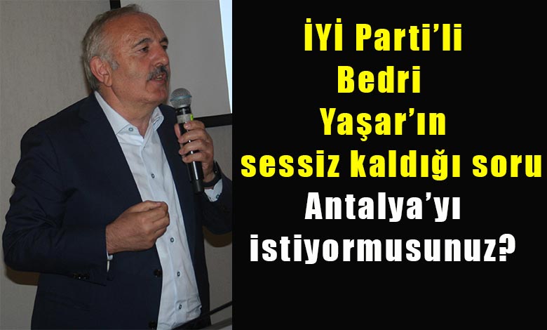 Antalya Sorusuna Sessiz Kaldı