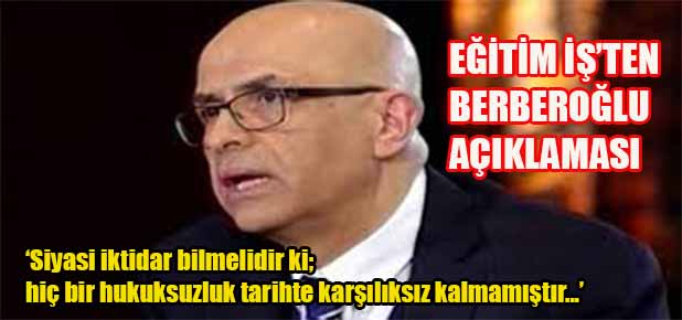 Berberoğlu’nun hapsedilmesi kabul edilemez!