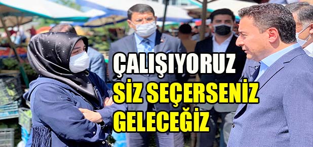 DEVA Partisi Genel Başkanı Ali Babacan’dan Esnaf Ziyareti
