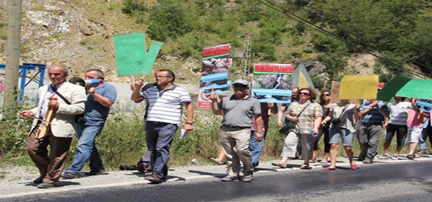 Giresun'da HES protesto edildi