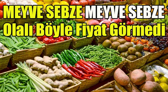Gümüşhane’de Meyve Sebze Fiyatları