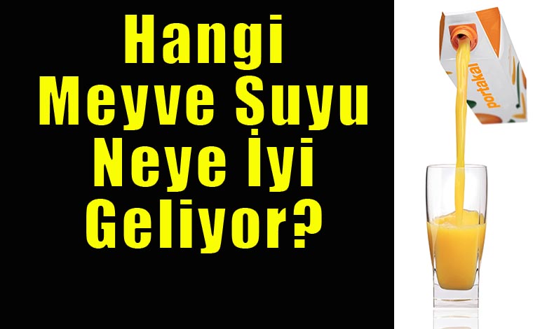 Sofranızdan Meyve Suyunu Eksik Etmeyin