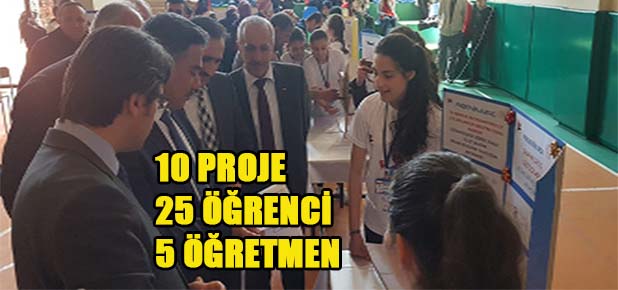 Tekke Ortaokulu TÜBİTAK bilim fuarı düzenledi