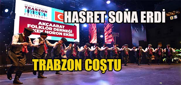 Trabzon’da Uluslararası Horon Festivaline Büyük İlgi
