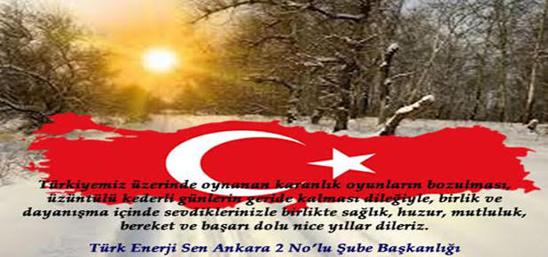 Türk Enerji Sen'den yeni yıl mesajı