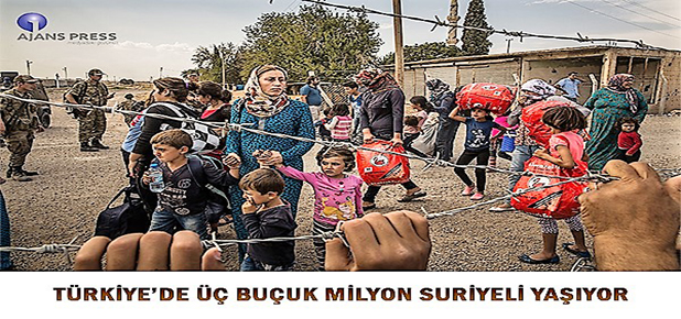 Türkiye’de üç buçuk milyon Suriyeli yaşıyor