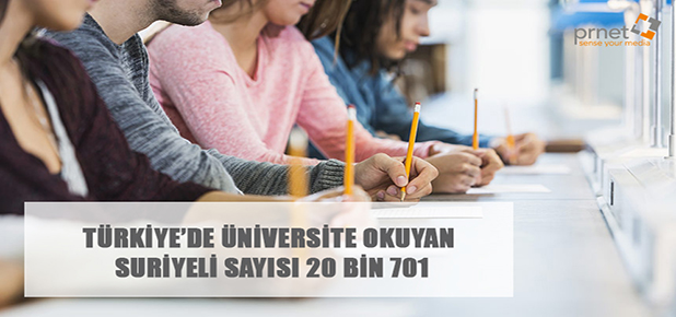 Türkiye’de üniversite okuyan Suriyeli sayısı 20 bin 701