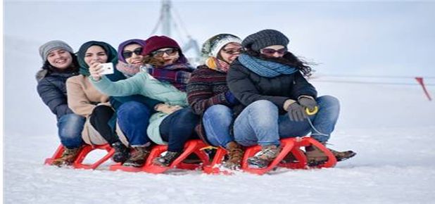 Zigana Kayak Merkezi'nde yüzler gülüyor