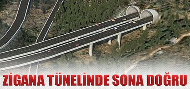 Zigana Tünelinde sona doğru